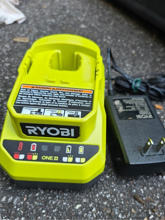 Ryobi Other - RYOBI ONE+ Lithium-Ion Battery Charger in Lime Green